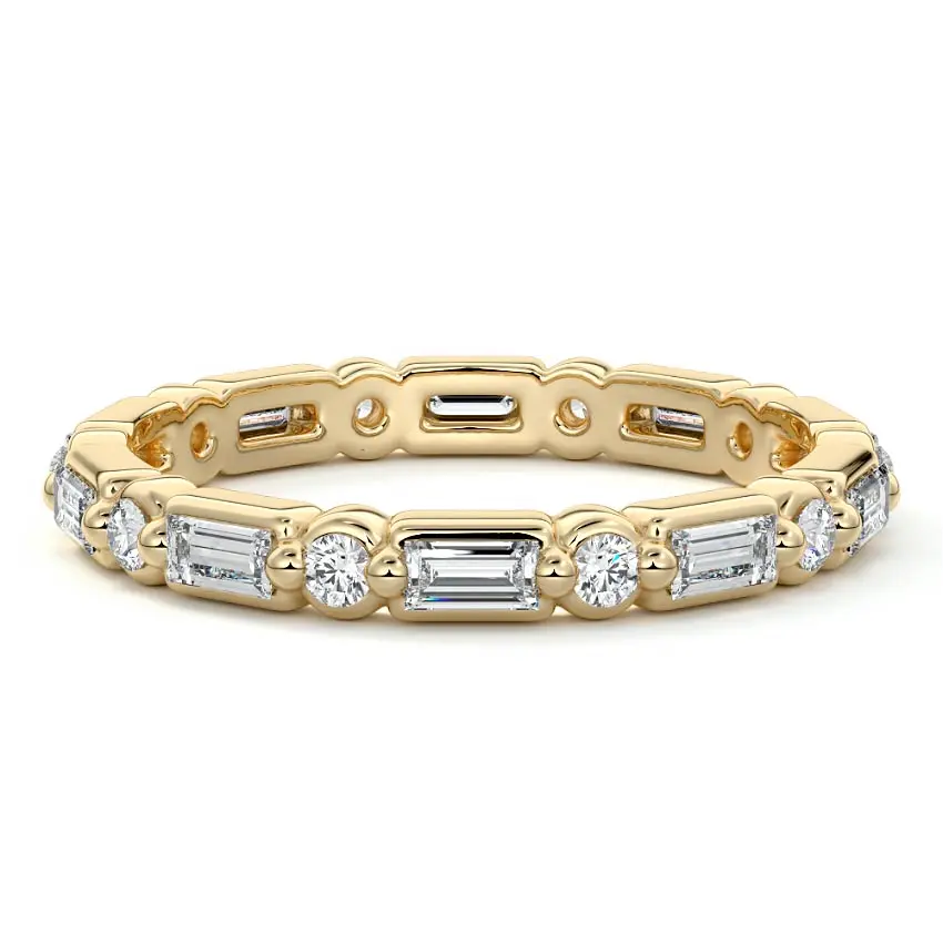 14k Gold Baguette charm - Image 2