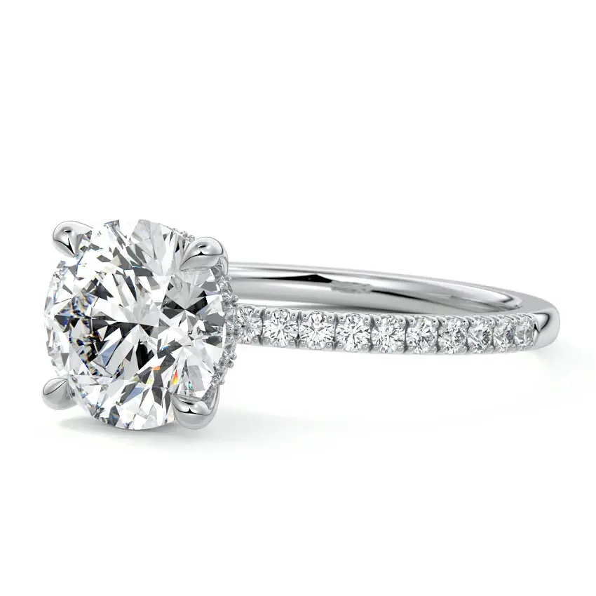 NIKKI ROUND 18K WHITE GOLD - Image 2