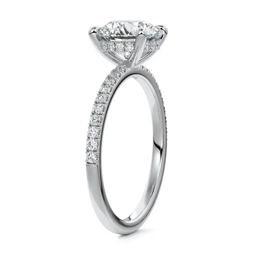 NIKKI ROUND 18K WHITE GOLD - Image 3